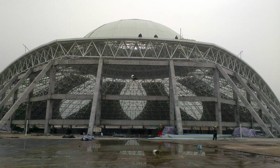 台湾温泉馆网架工程